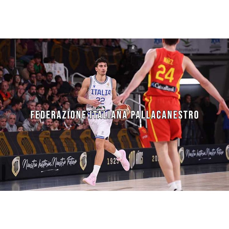 Giordano Bortolani Spagna Spain - Italia Italy 2023 FIBA Basketball World Cup - European Qualifiers FIP 2023 Caceres, 26/02/2023 Foto M.Ceretti / Ciamillo-Castoria